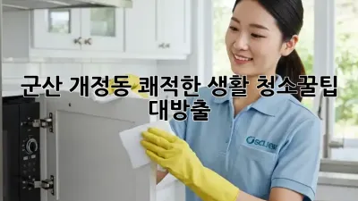 군산 개정동 쾌적한 생활 청소🧹✨꿀팁 대방출!